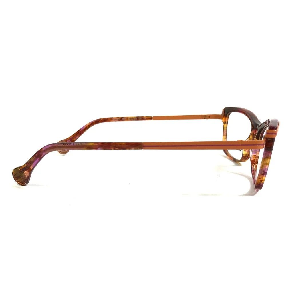 BOZ Eyeglasses Frames WOODY 3878 Orange Pink Striped Tortoise 53-15.5-135